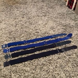 Lot of 4 Men's Adjustable Baseball Belt